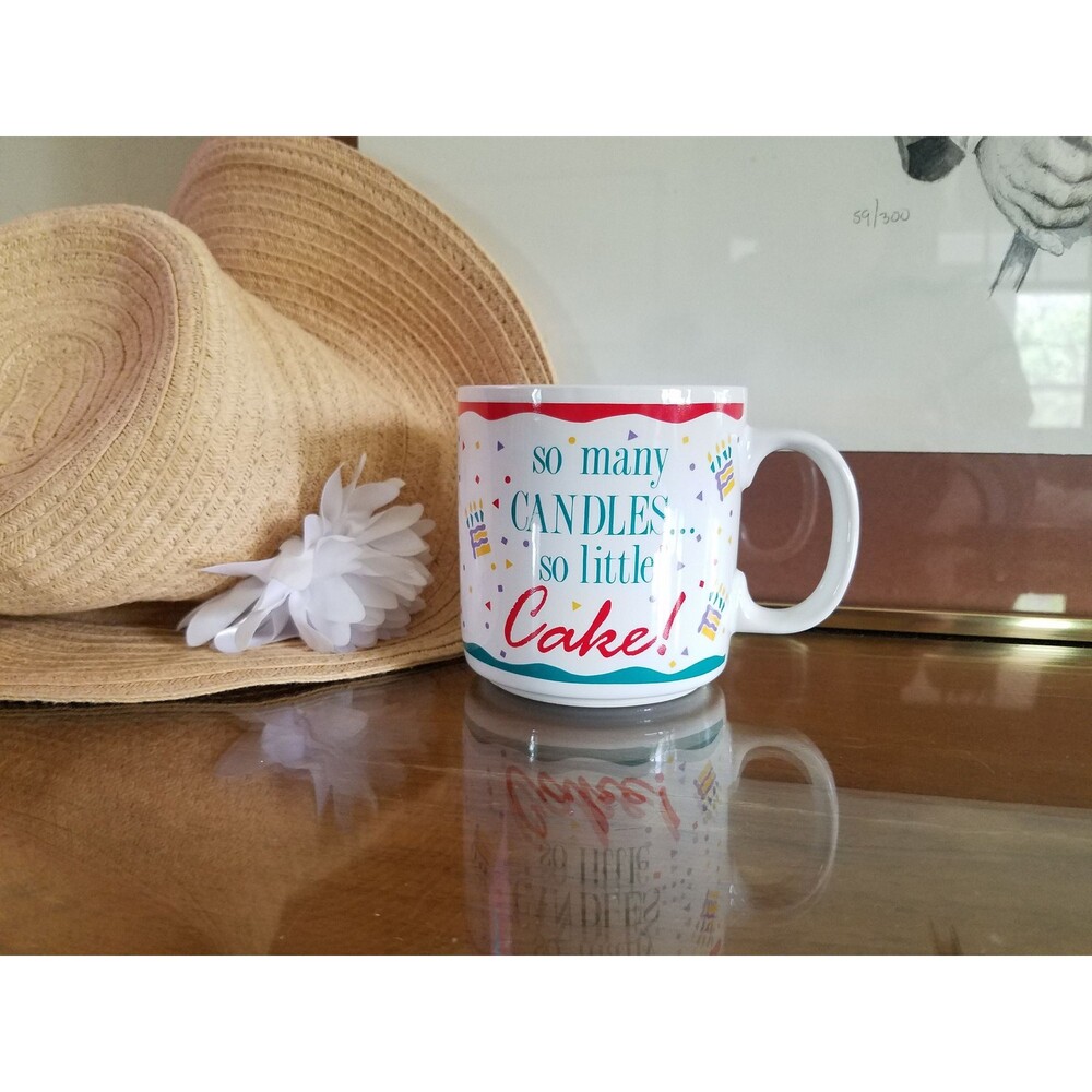 Vintage "So Many Candles...So Little Cake" Coffee Mug